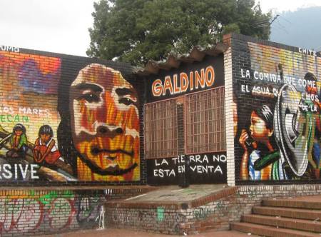  IR mural by Chite Yarumo  in Bogota , Colombia to honour Galdino.